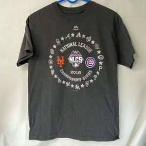 CHICAGO CUBS New York METS NLCS 2015 Series Rooster T-shirt Large